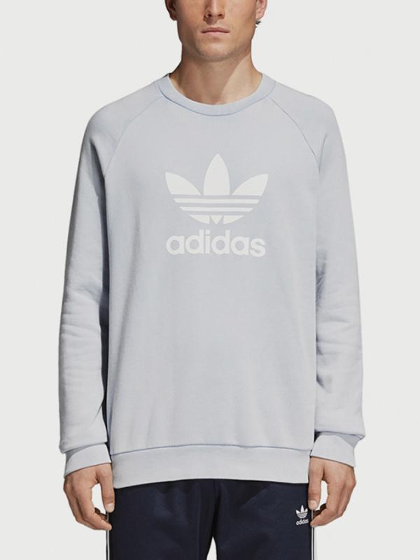 Mikina adidas Originals Trefoil Crew Šedá
