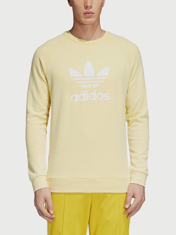 Mikina adidas Originals Trefoil Crew Žlutá
