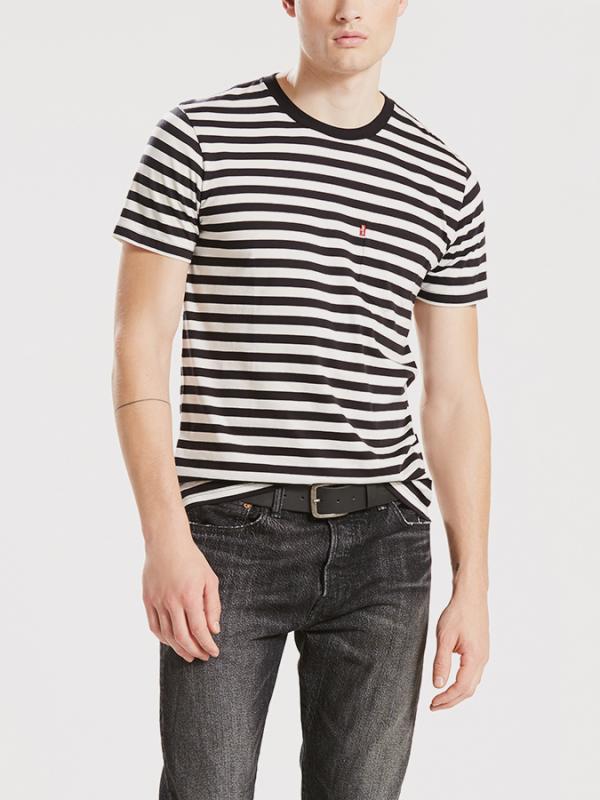 Tričko LEVI'S SS Setin Sunset Pocket Cooler Stripe B Barevná