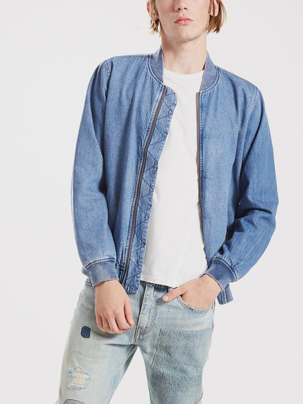 Lyon Bomber Trucker Bunda Levi's® Modrá