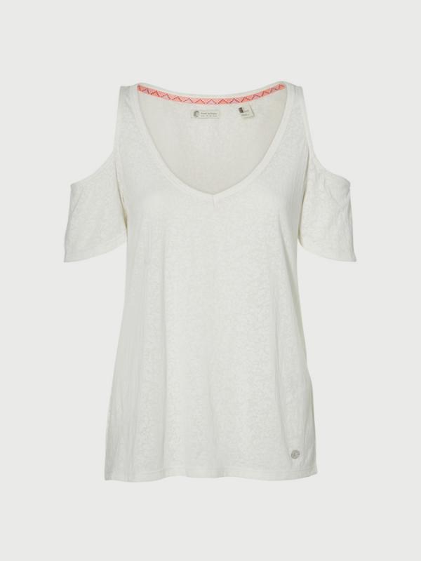 Tričko O´Neill Lw Shoudler Fun T-Shirt Bílá