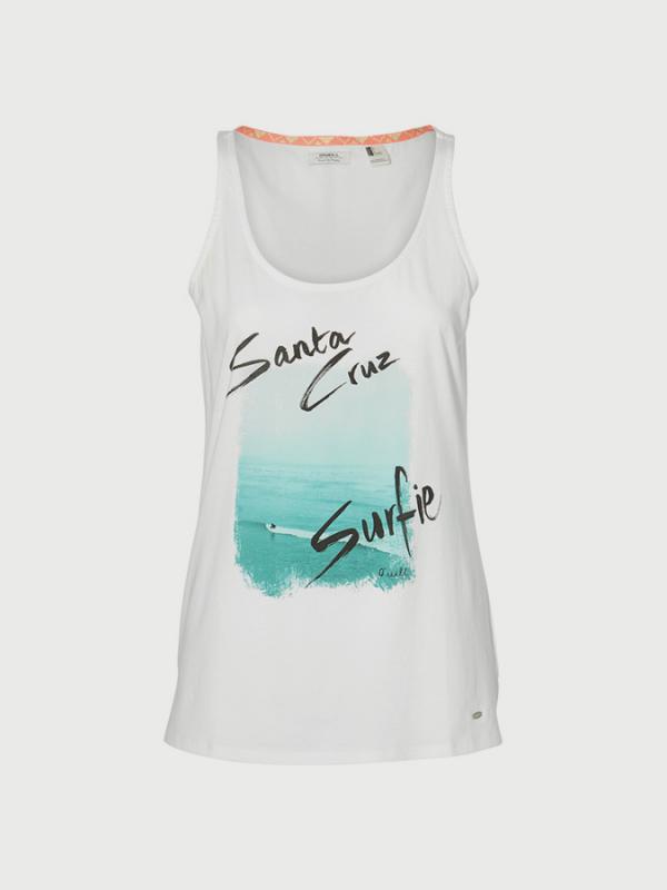 Tílko O´Neill Lw Sc Surfie Print Tanktop Bílá