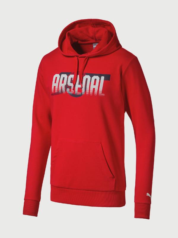 Mikina Puma Arsenal FC Fan CANNON Hoody Červená