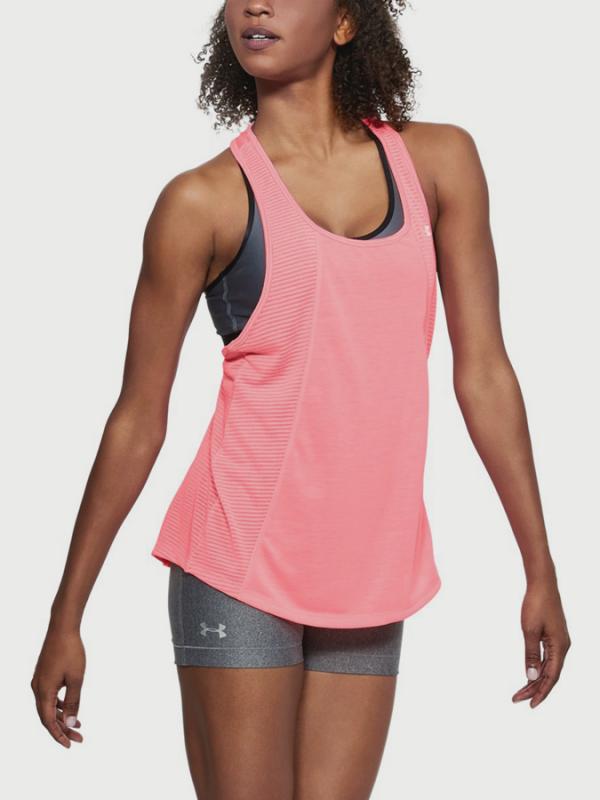 Tílko Under Armour Threadborne Fashion Tank Růžová