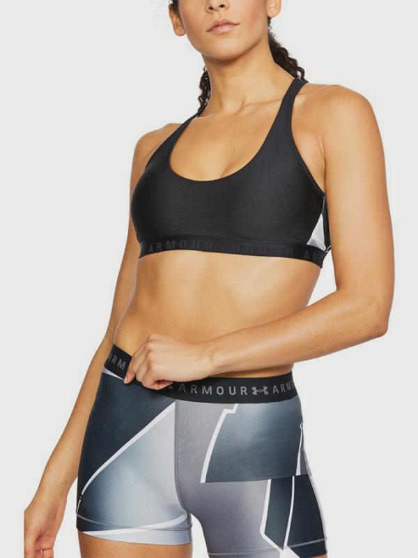 Podprsenka Under Armour 1.1 Cutout Sportlette Print Černá