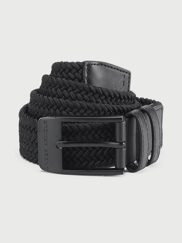 Pásek Under Armour Men\'S Braided 2.0 Belt Černá