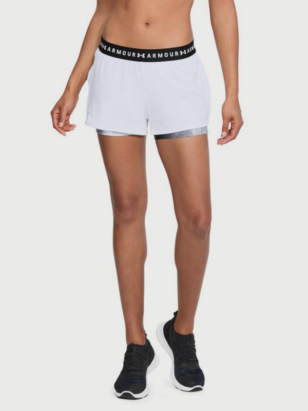 Kraťasy Under Armour Heatgear 2-In-1 Print Short Bílá