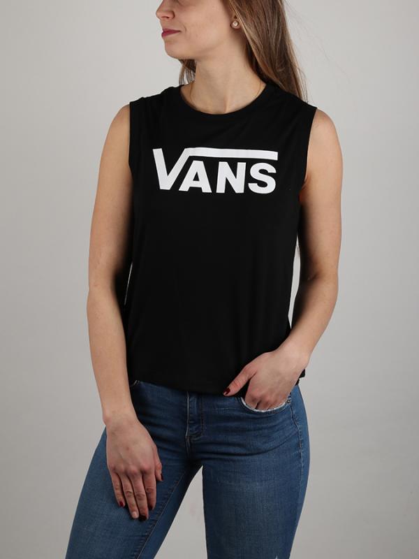 Tričko Vans Wm Muscle V Black Černá