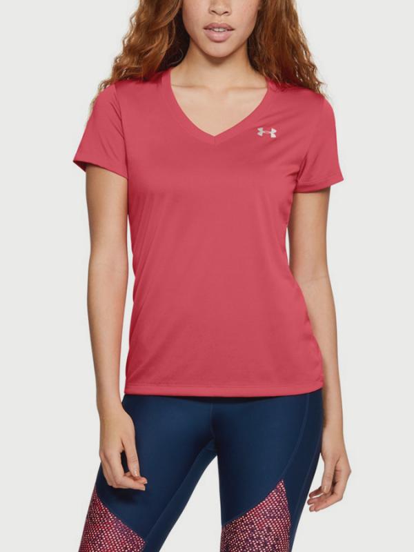 Tričko Under Armour Tech SSv - Solid Růžová