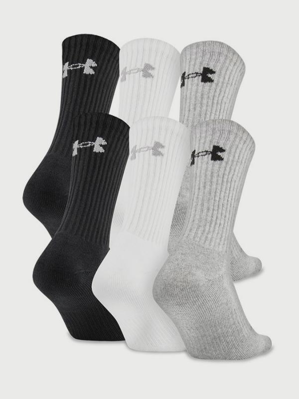 Ponožky Under Armour Charged Cotton 2.0 Crew 3 Pack Barevná