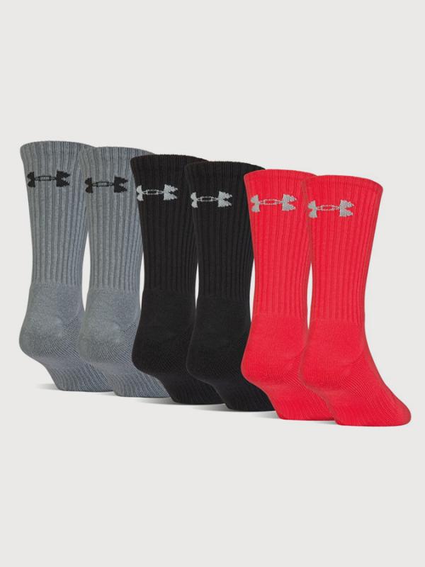 Ponožky Under Armour Charged Cotton 2.0 Crew 3 Pack Barevná
