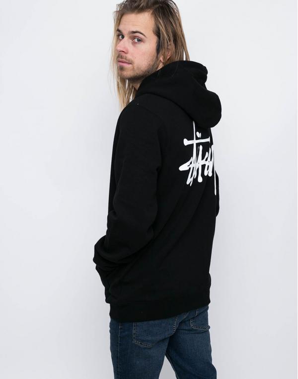 Stussy Basic Hood Black M