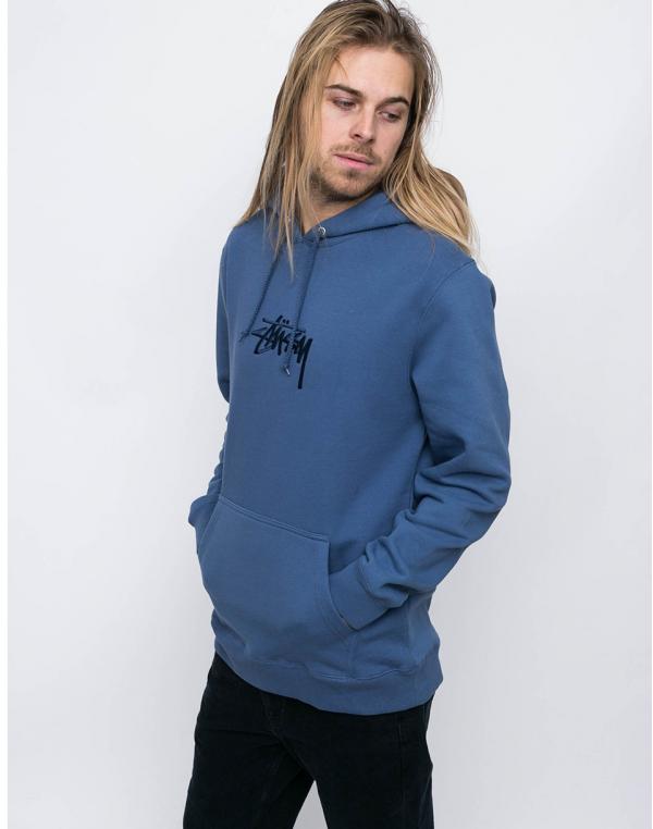 Stussy New Stock Applique Hood cool blue XL