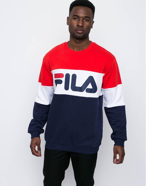 Fila Straight Blocked Peacoat-High Risk Red-Bright White L
