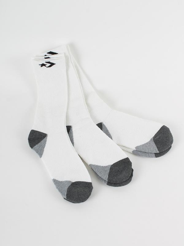 Ponožky Converse 3 Pack Converse Basic Men crew Bílá