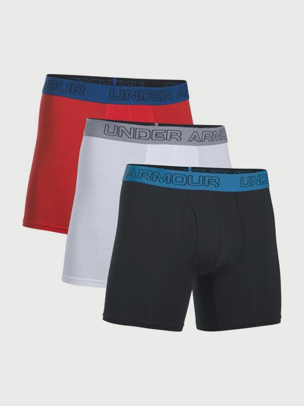 Boxerky Under Armour Charged Cotton 6Inch 3 Pack Barevná