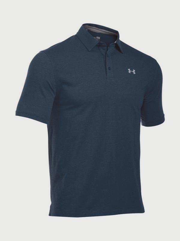 Tričko Under Armour Charged Cotton Scramble Polo Modrá