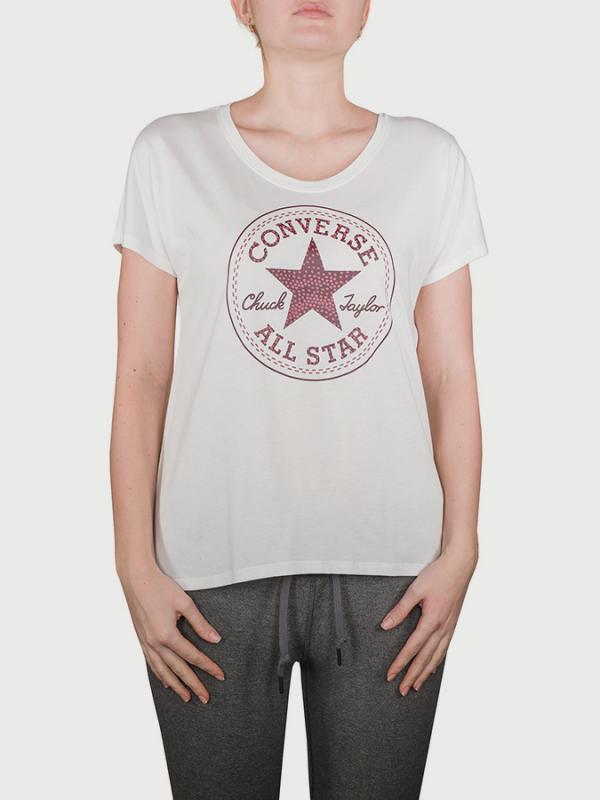 Tričko Converse Dot Camo Cp Fill Femme Tee Bílá