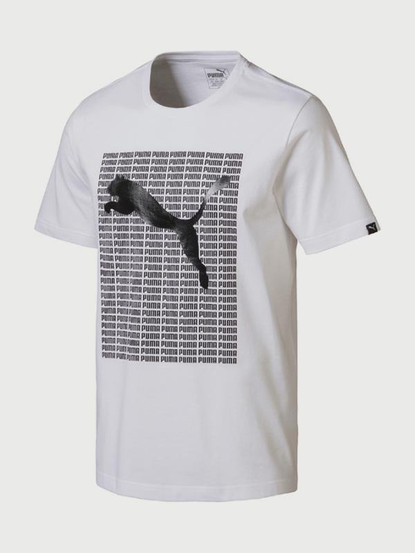 Tričko Puma Repeat Tee Bílá