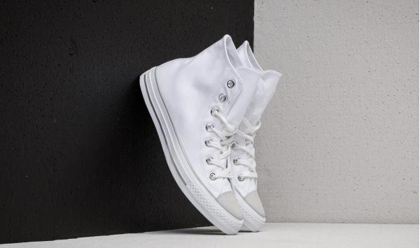 Converse Chuck Taylor All Star Hi White/ Silver/ White