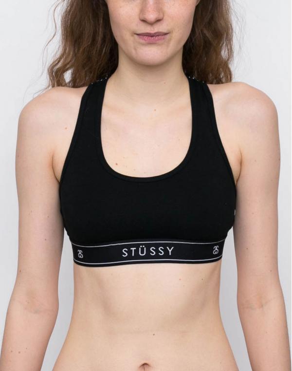 Stussy Cross Back Crop Black S