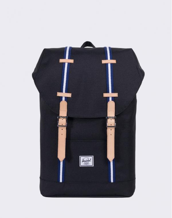 Herschel Supply Retreat Mid-Volume Black/Blueprint/White