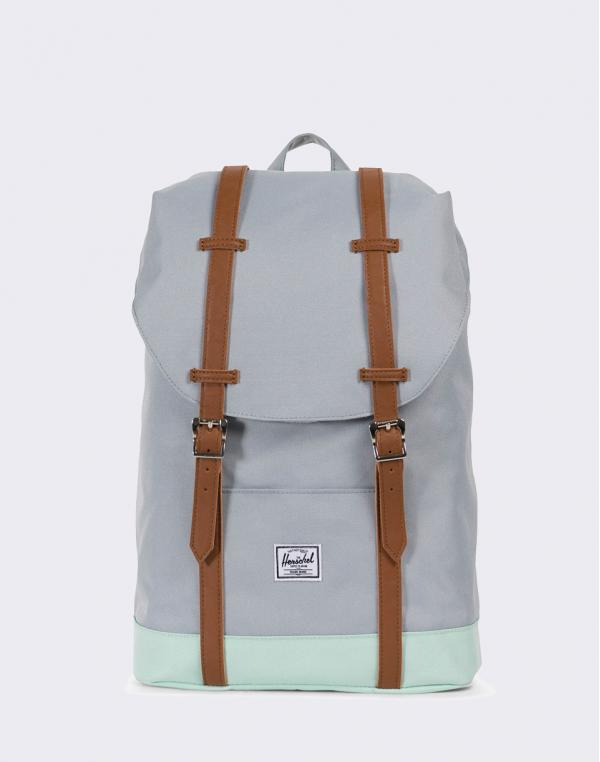 Herschel Supply Retreat Mid-Volume Quarry/Yucca/Tan Synthetic Leather