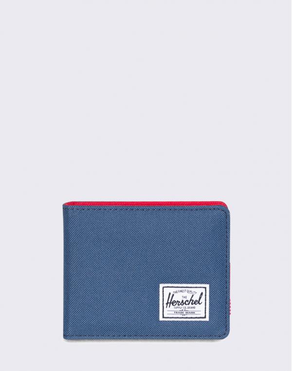 Herschel Supply Roy + Coin RFID Navy/ Red