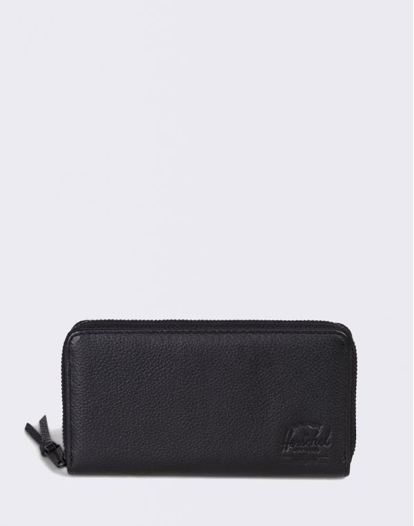 Herschel Supply Thomas RFID Black Pebbled Leather