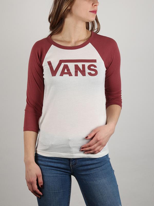 Tričko Vans Wm Flying V Raglan Marshmallow Bílá