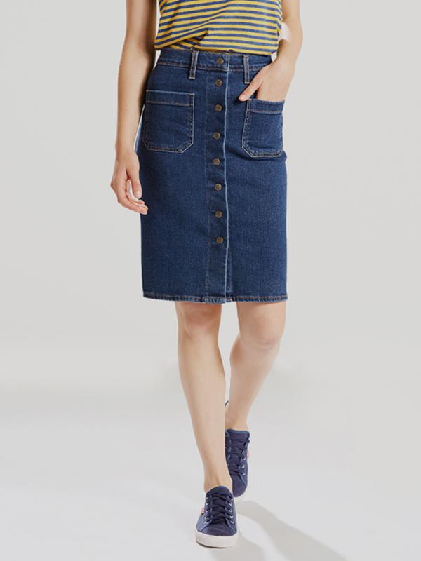 Sukně LEVI'S FRONT DETAILED SKIRT
