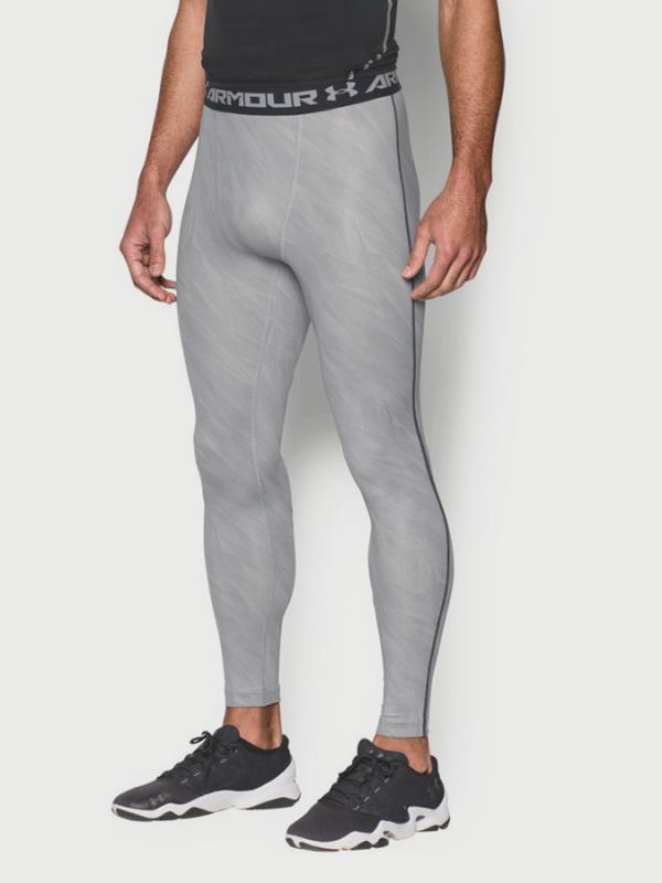 Kompresní legíny Under Armour Hg Legging Printed Šedá