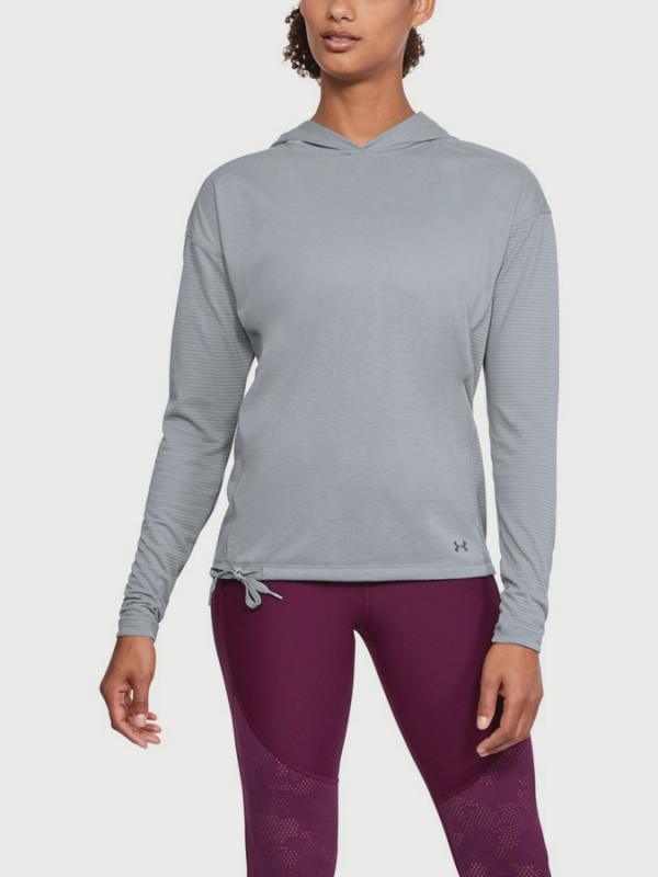 Tričko Under Armour Threadborne Hoody Šedá