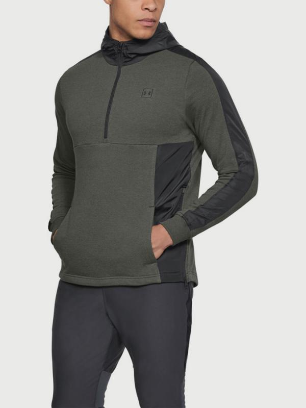 Mikina Under Armour Threadborne Terry Hoody Zelená