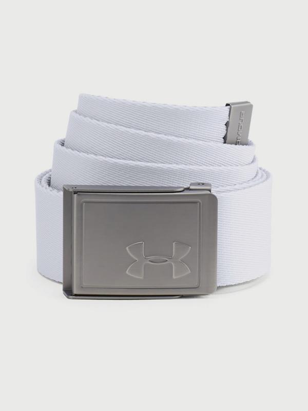 Pásek Under Armour Men's Webbing 2.0 Belt Bílá