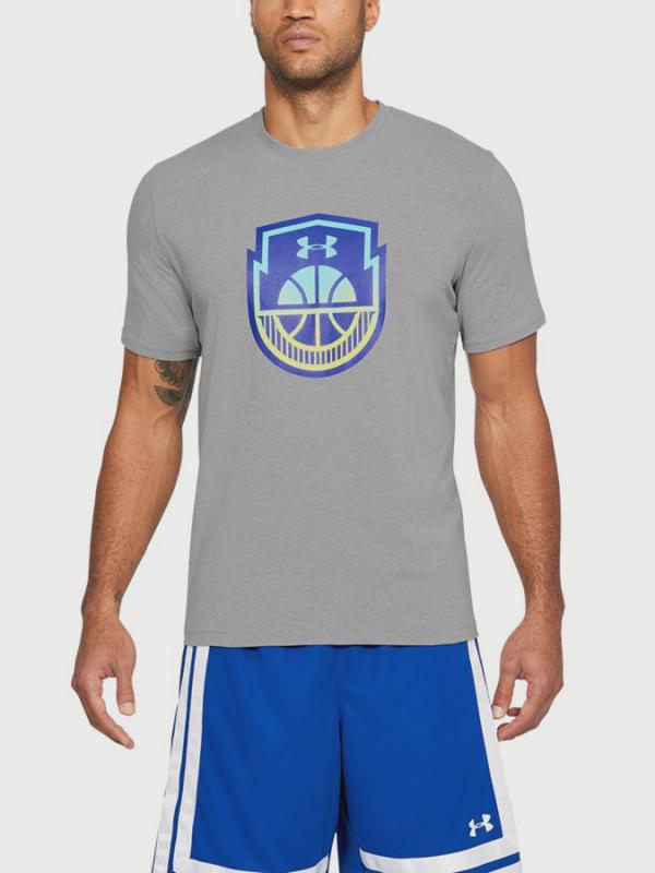 Tričko Under Armour Basketball Icon SS Šedá