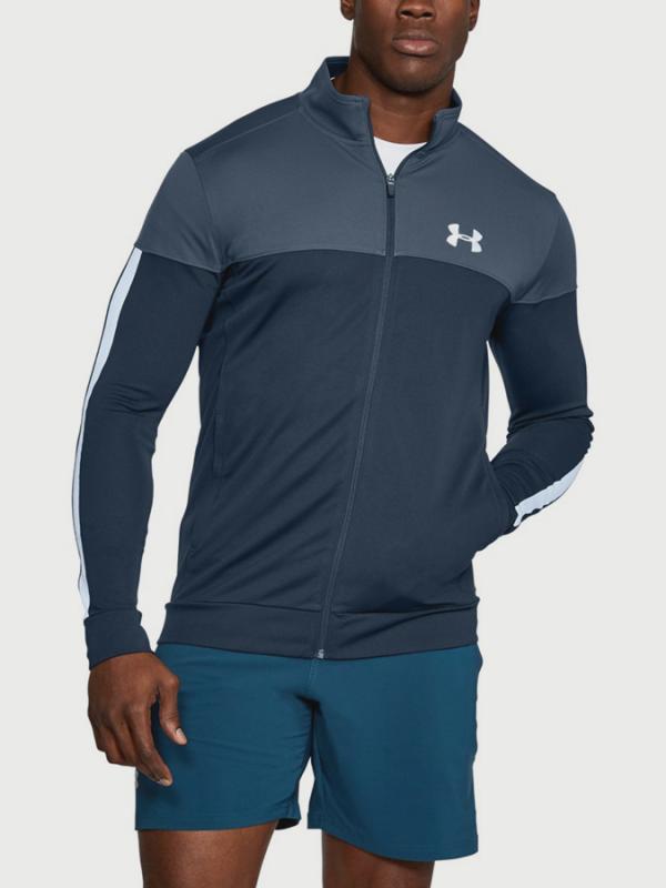Mikina Under Armour Sportstyle Pique Jacket Modrá