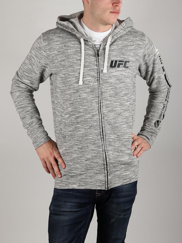 Mikina Reebok Ufc Fg Zip Hoodie Šedá