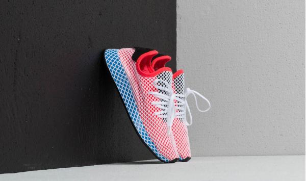 adidas Deerupt Runner J Solid Red/ Solid Red/ Bluebird