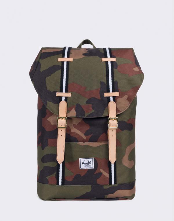 Herschel Supply Retreat Mid-Volume Offset Woodland Camo/Black/White