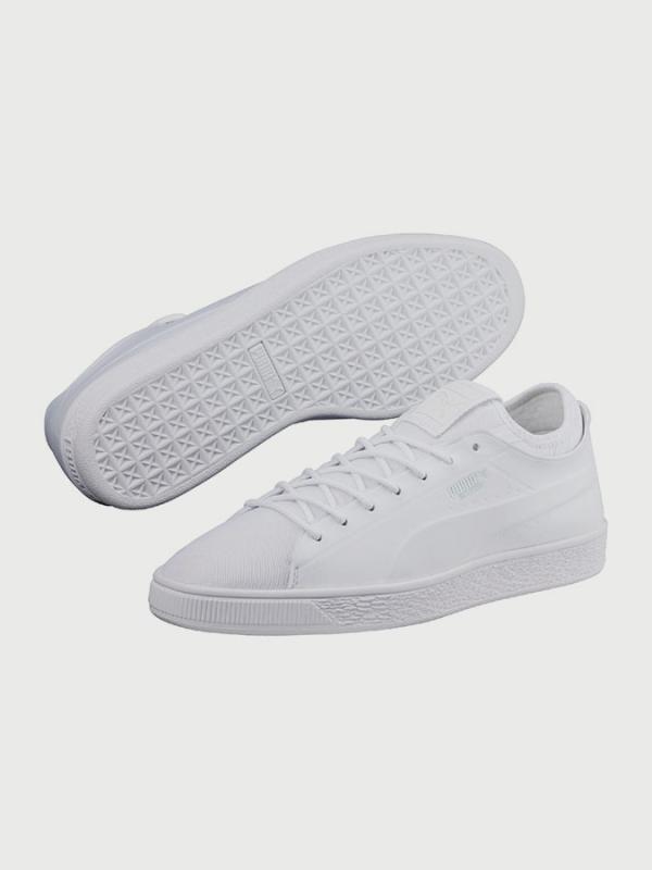 Boty Puma Basket Classic Sock Lo Bílá