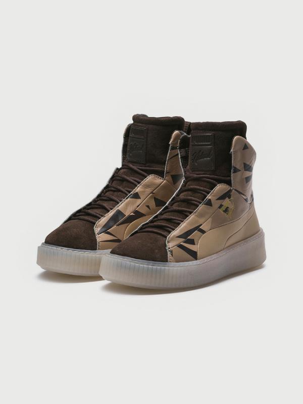Boty Puma Plat FSN Cheetah Wns NATUREL Hnědá