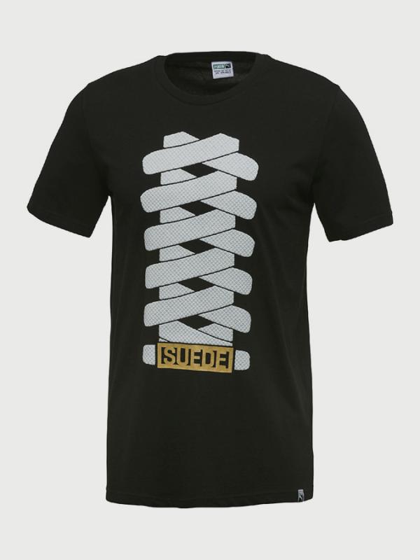 Tričko Puma SUEDE TEE Černá