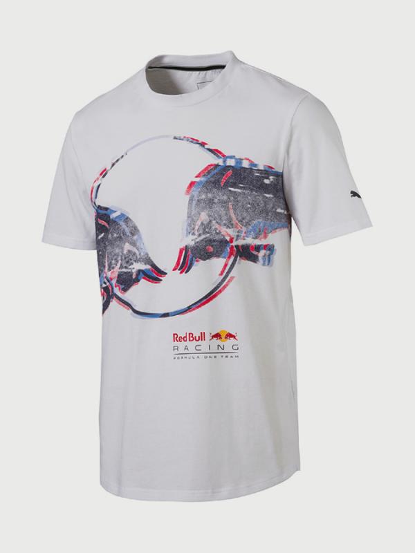 Tričko Puma RBR Double Bull Tee Bílá