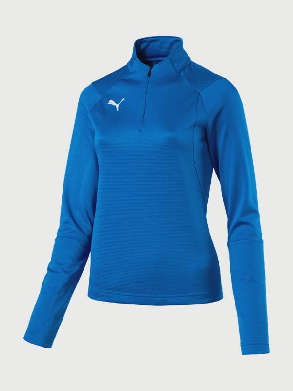 Tričko Puma LIGA Training 1 4 Zip Top W Modrá