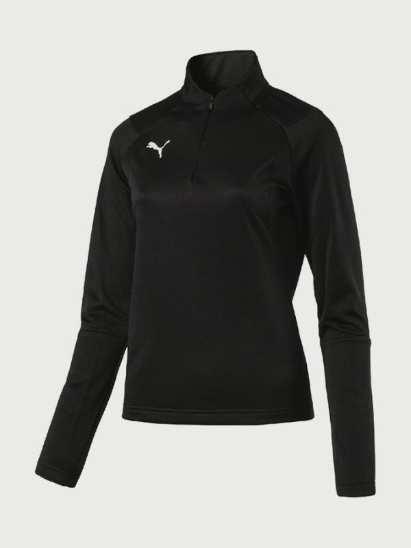 Tričko Puma LIGA Training 1 4 Zip Top W Černá