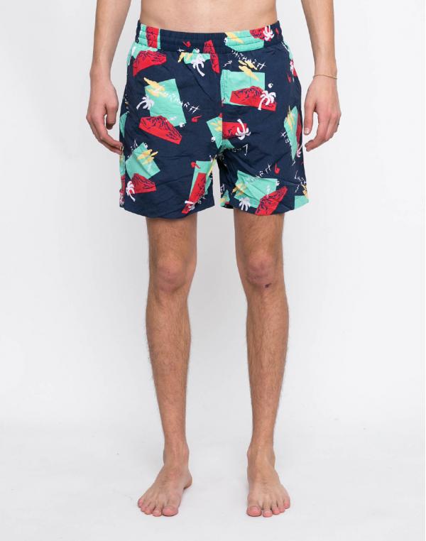 Carhartt WIP Drift Swim Anderson Print, Sub Blue L
