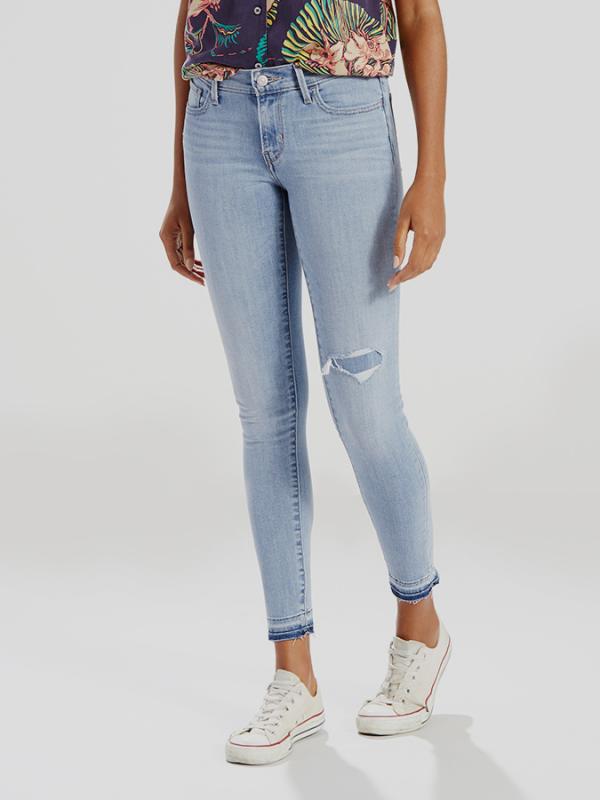 Džíny LEVI'S 710 SUPER SKINNY Modrá