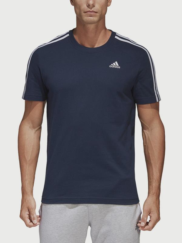 Tričko adidas Performance Ess 3S Tee Modrá