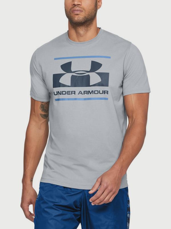 Tričko Under Armour Blocked Sportstyle Logo Šedá